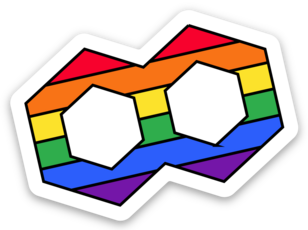Dataroots Symbol Sticker 🏳️‍🌈